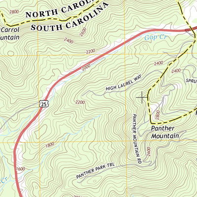 Zirconia, NC-SC (2013, 24000-Scale) Preview 3