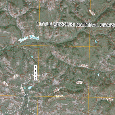 Cliffs Plateau, ND (2011, 24000-Scale) Preview 2