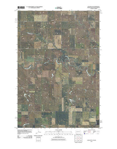 Cow Butte, ND-SD (2011, 24000-Scale) Preview 1
