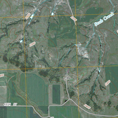Crown Butte Creek NW, ND (2011, 24000-Scale) Preview 3