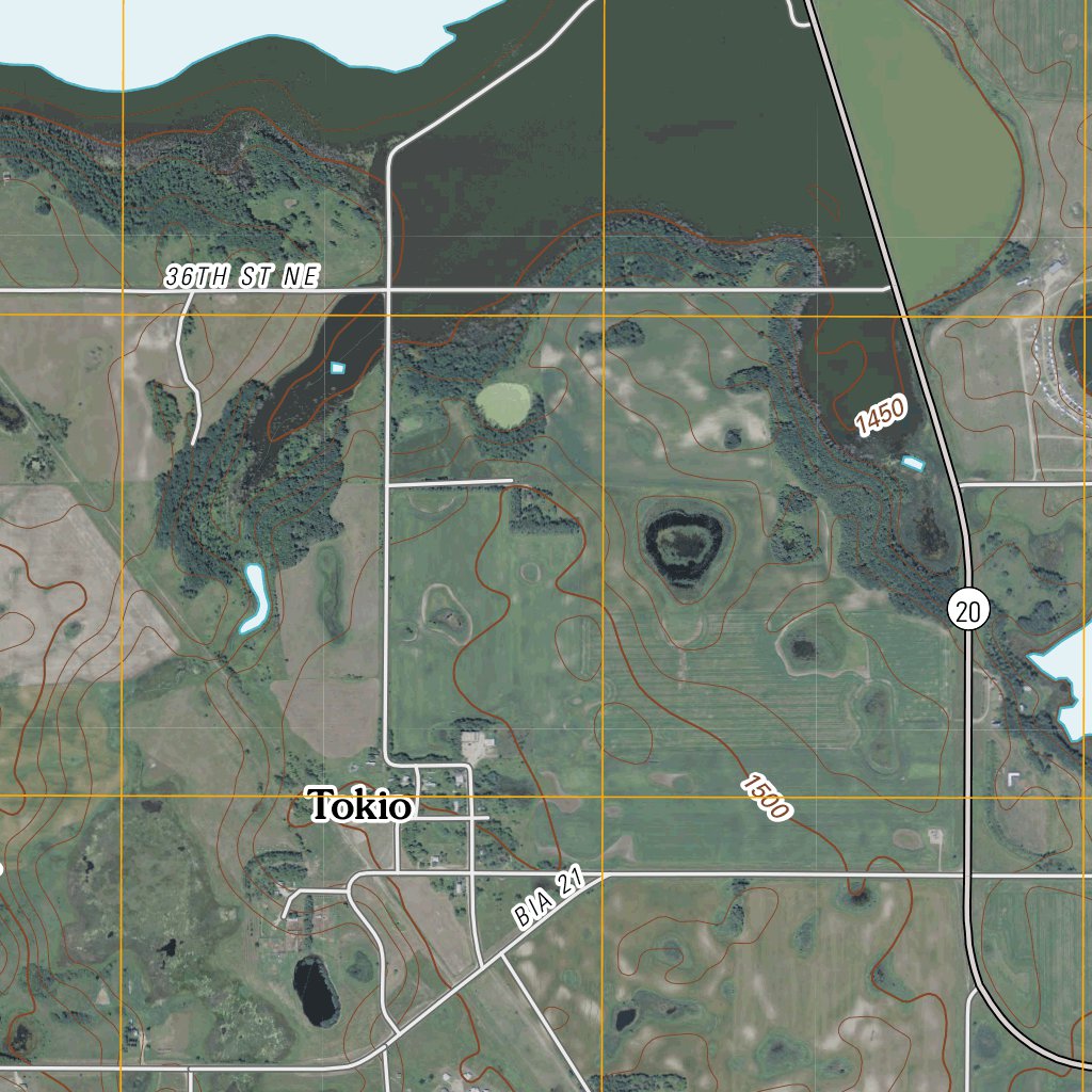 Tokio, ND (2011, 24000-Scale) Map by United States Geological