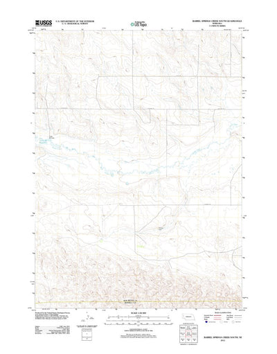 Barrel Springs Creek South, NE (2011, 24000-Scale) Preview 1