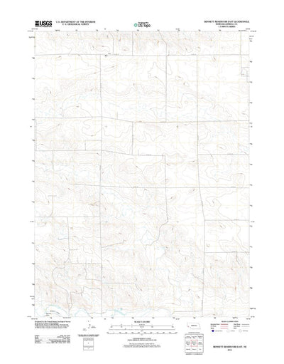 Bennett Reservoir East, NE (2011, 24000-Scale) Preview 1