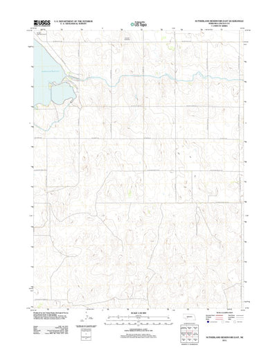 Sutherland Reservoir East, NE (2011, 24000-Scale) Preview 1