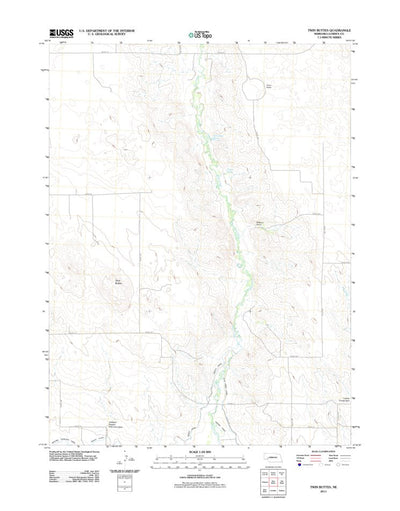 Twin Buttes, NE (2011, 24000-Scale) Preview 1