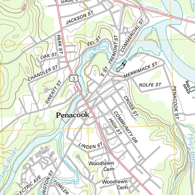 Penacook Penacook, NH (2012, 24000-Scale) Map by United States Geological Survey ...
