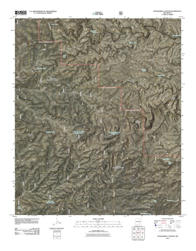 Packsaddle Canyon, NM (2011, 24000-Scale) Preview 1