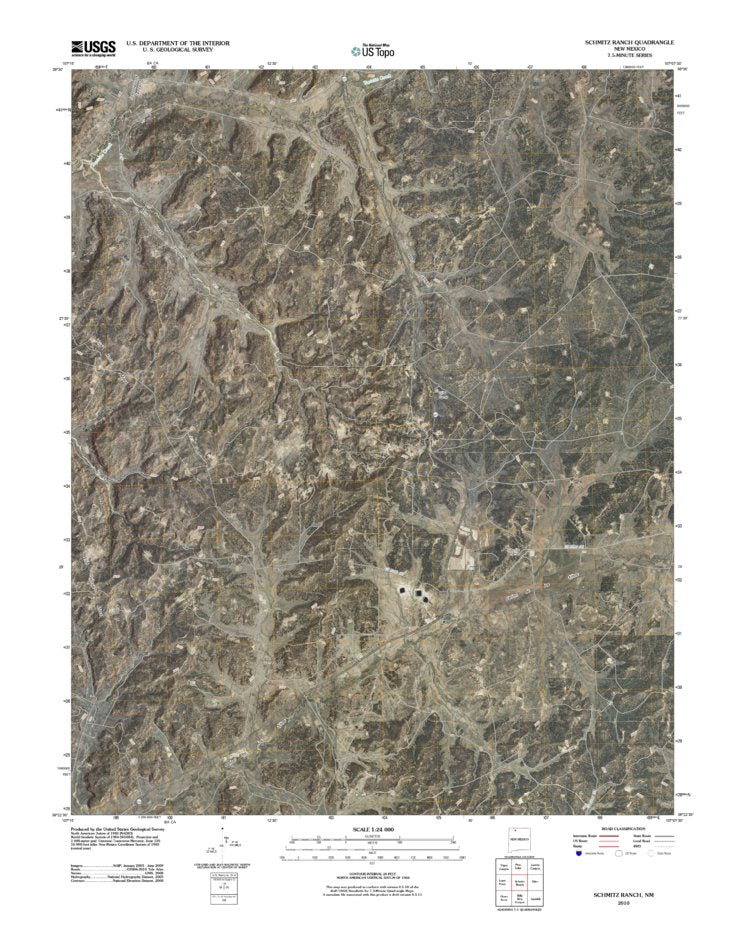 Schmitz Ranch, NM (2010, 24000-Scale) Map by United States Geological ...