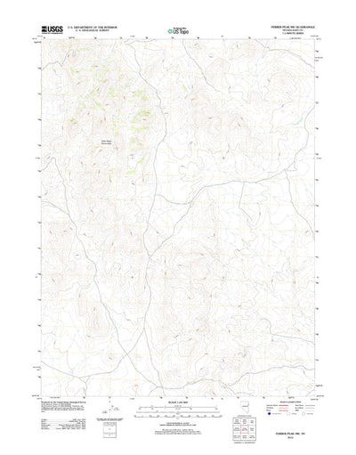 Ferber Peak NW, NV (2012, 24000-Scale) Preview 1