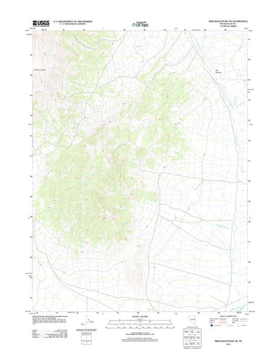 High Bald Peaks NE, NV (2012, 24000-Scale) Preview 1