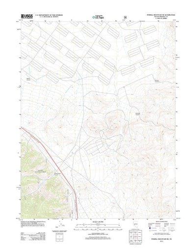 Powell Mountain NE, NV (2011, 24000-Scale) Preview 1