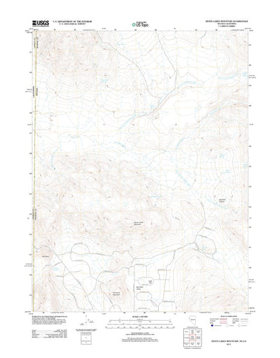 Seven Lakes Mountain, NV-CA (2011, 24000-Scale) Preview 1