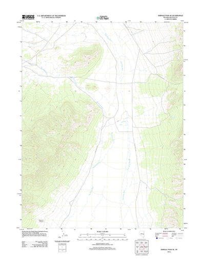Shingle Pass SE, NV (2012, 24000-Scale) Preview 1