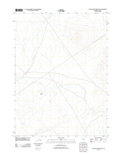 Star Valley Ridge SW, NV (2012, 24000-Scale) Preview 1