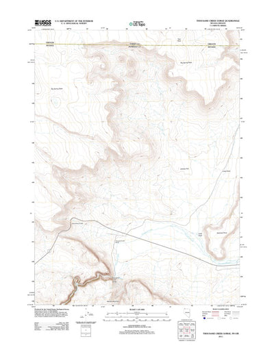 Thousand Creek Gorge, NV-OR (2011, 24000-Scale) Preview 1