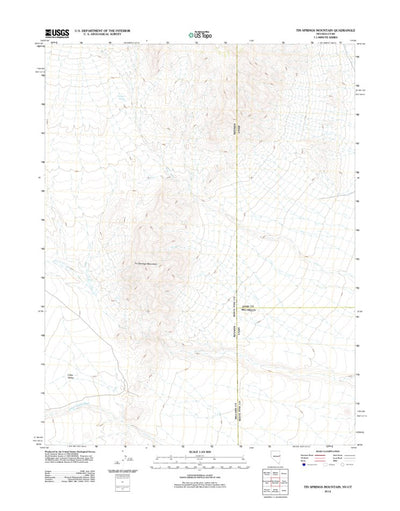 Tin Springs Mountain, NV-UT (2012, 24000-Scale) Preview 1