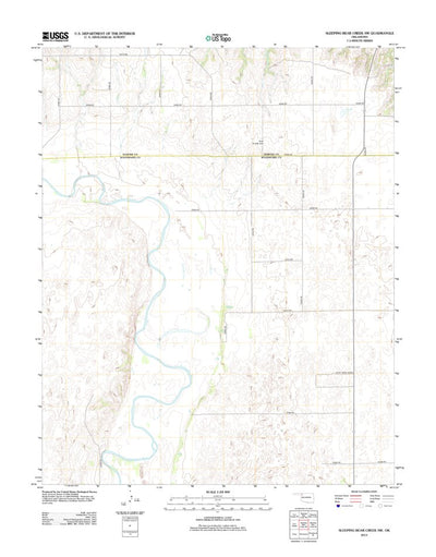 Sleeping Bear Creek SW, OK (2012, 24000-Scale) Preview 1