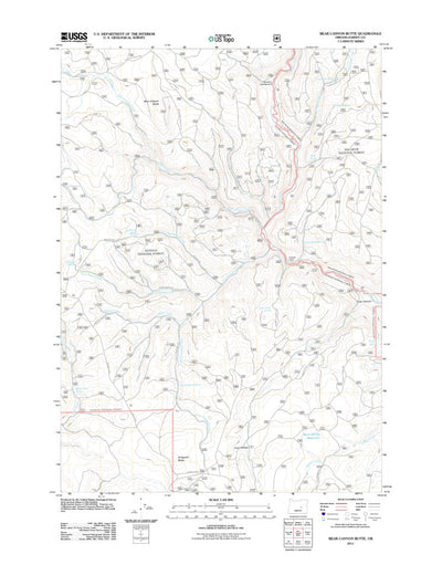 Bear Canyon Butte, OR (2011, 24000-Scale) Preview 1