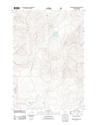 Brewer Reservoir, OR (2011, 24000-Scale) Preview 1