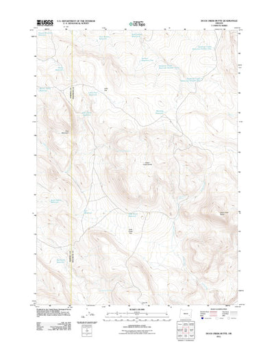 Duck Creek Butte, OR (2011, 24000-Scale) Preview 1