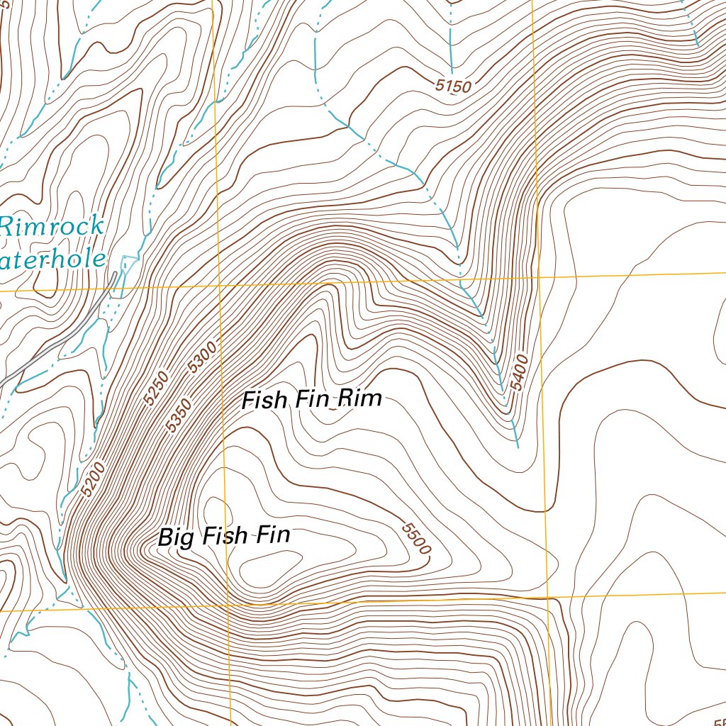 2 Rim Map Fish Fin Rim, OR (2011, 24000-Scale) Map by United States Geological ...