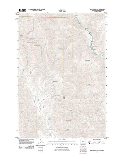 Jim Creek Butte, OR-ID-WA (2011, 24000-Scale) Preview 1