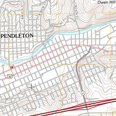 Pendleton, OR (2011, 24000-Scale) map by United States Geological ...