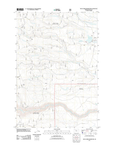 Rock Creek Reservoir, OR (2011, 24000-Scale) Preview 1
