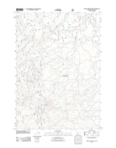Three Creek Butte, OR (2011, 24000-Scale) Preview 1
