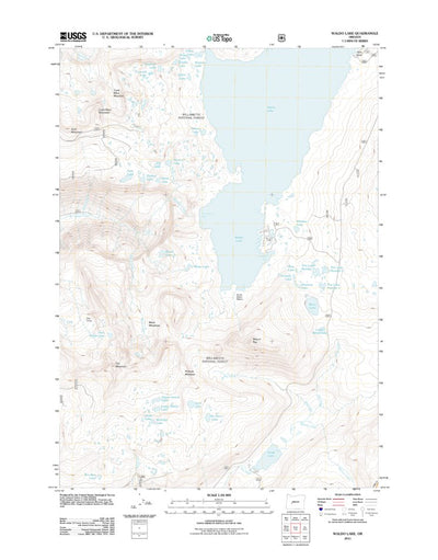 Waldo Lake, OR (2011, 24000-Scale) Preview 1