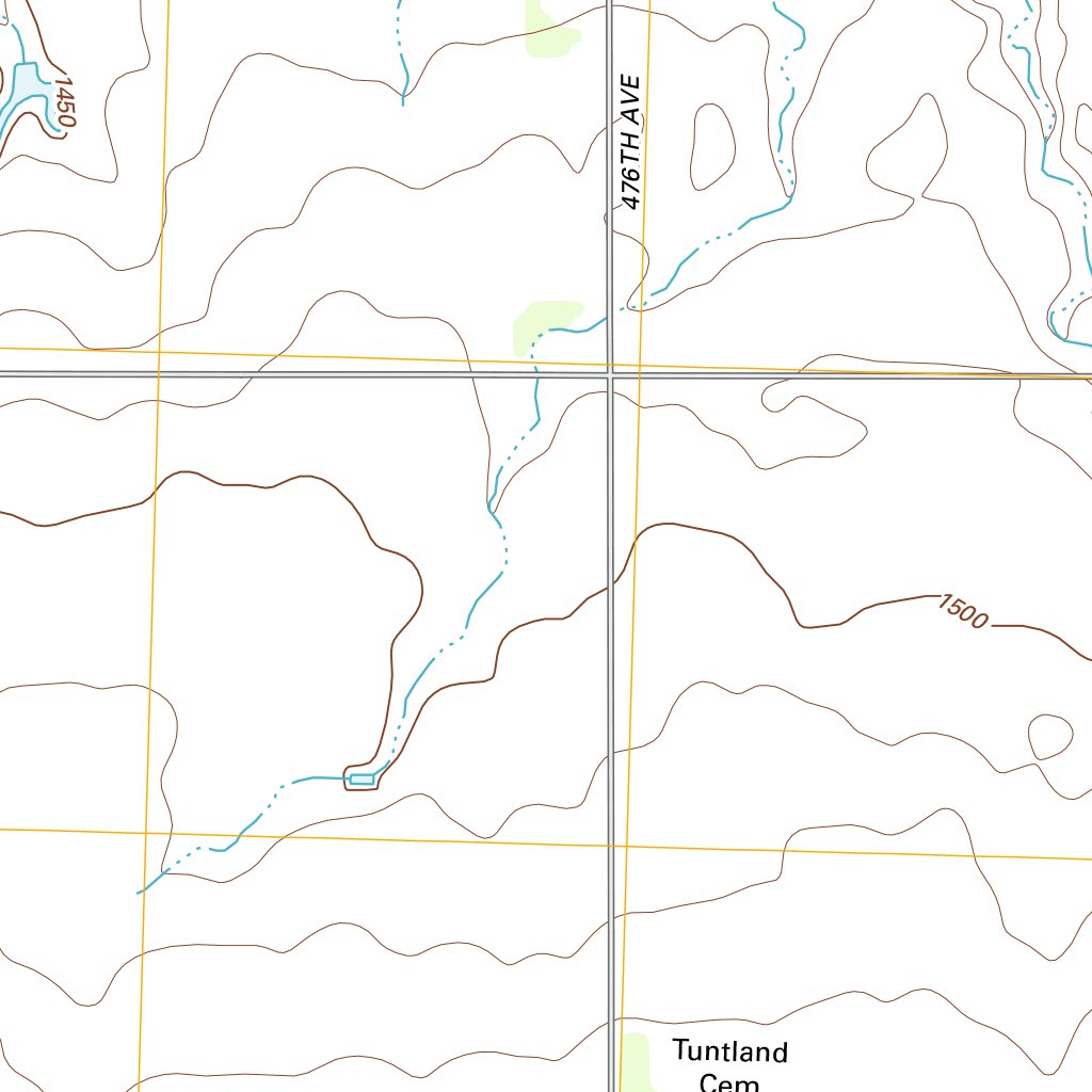 Alcester NW, SD (2012, 24000-Scale) Map by United States Geological ...