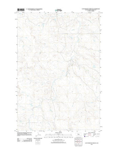 Cottonwood Creek SE, SD (2012, 24000-Scale) Preview 1