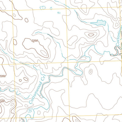 Cottonwood Creek SE, SD (2012, 24000-Scale) Preview 2
