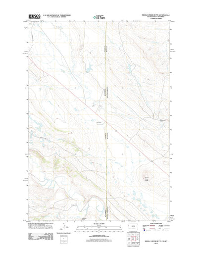 Middle Creek Butte, SD-WY (2012, 24000-Scale) Preview 1