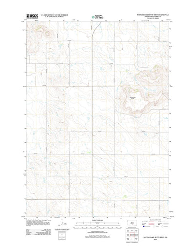Rattlesnake Butte West, SD (2012, 24000-Scale) Preview 1