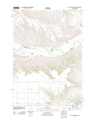Rattlesnake Lake SE, SD (2012, 24000-Scale) Preview 1