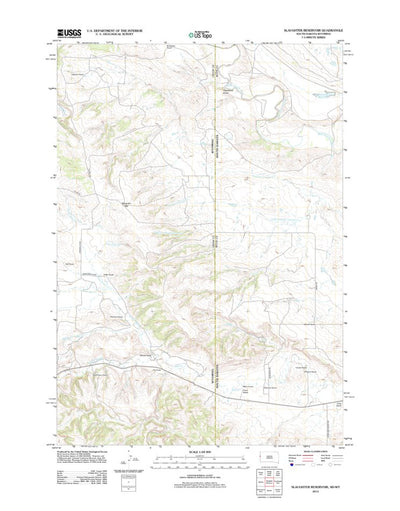 Slaughter Reservoir, SD-WY (2012, 24000-Scale) Preview 1