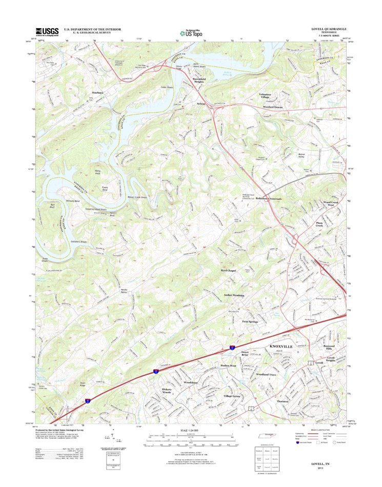 Lovell, TN (2013, 24000-Scale) Map by United States Geological Survey ...