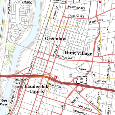 Northwest Memphis, TN-AR (2013, 24000-Scale) Preview 3
