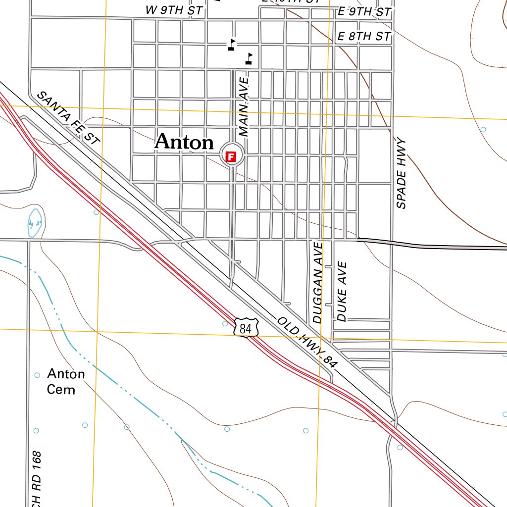 Anton, TX (2012, 24000-Scale) Map by United States Geological Survey ...