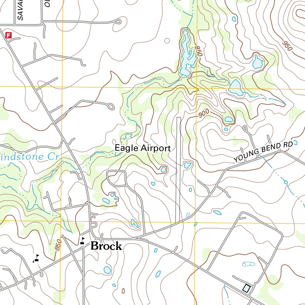 Brock, TX (2012, 24000Scale) Map by United States Geological Survey Avenza Maps