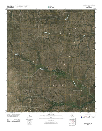 Dog Creek SW, TX (2010, 24000-Scale) Preview 1