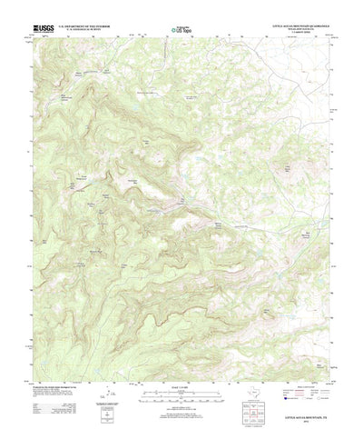 Little Aguja Mountain, TX (2012, 24000-Scale) Preview 1