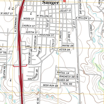 Sanger, TX (2013, 24000-Scale) Preview 3