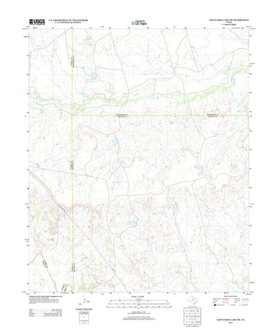 Santa Rosa Lake SW, TX (2013, 24000-Scale) Preview 1