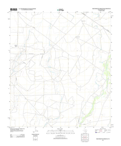Tequesquite Creek NE, TX (2012, 24000-Scale) Preview 1
