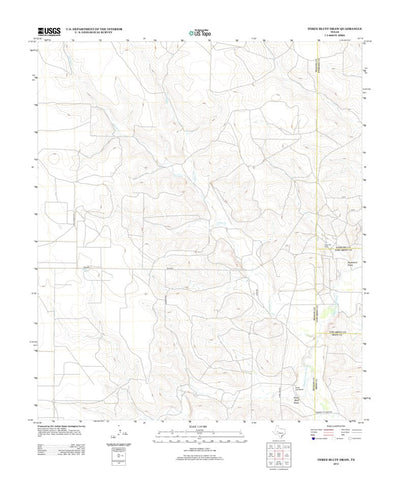 Three Bluff Draw, TX (2012, 24000-Scale) Preview 1