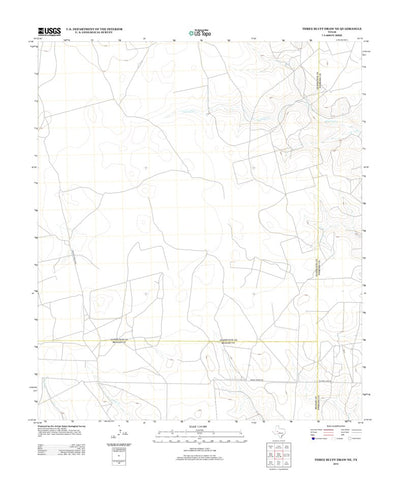 Three Bluff Draw NE, TX (2012, 24000-Scale) Preview 1