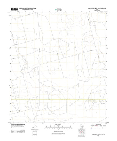 Three Bluff Draw NW, TX (2012, 24000-Scale) Preview 1