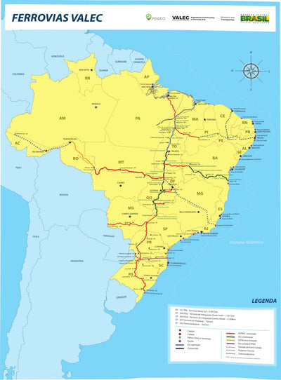 Brasil Ferrovias da VALEC 2015